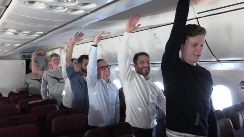 Exercises on board plane