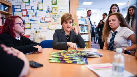 Nicola Sturgeon at Renfrew High School