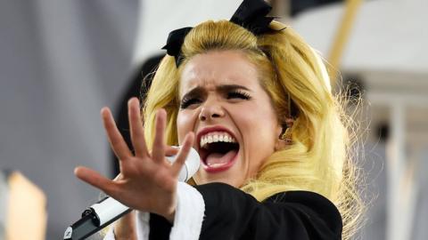 Paloma Faith performing on stage