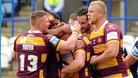 Huddersfield celebrate