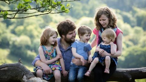 Zoe Powell and family