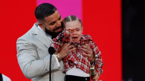 Drake and his son, Adonis