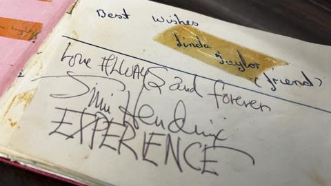 Jimi Hendrix autograph
