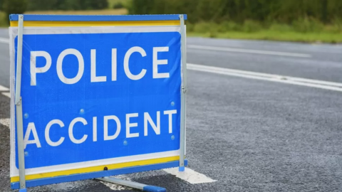 A woman was killed in the crash on the M8 on Monday morning