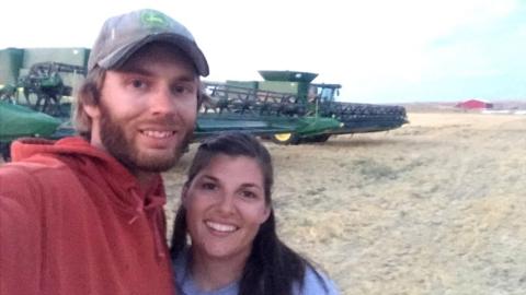 Derek Sande and his wife farm 10,000 acres in Montana