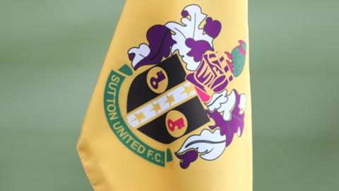 A corner flag at Sutton United