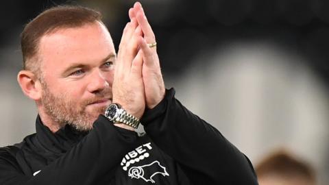 Derby County boss Wayne Rooney