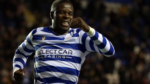 Lucas Joao celebrates as Reading retake the lead against Stoke City