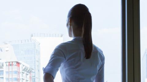 Woman in boardrroom