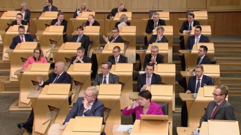 Conservative bench at Holyrood