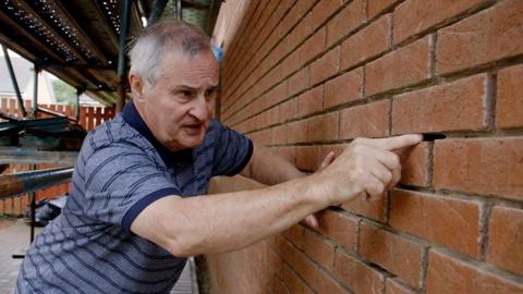 Hundreds of new properties have been built using weak mortar which does not meet recommended industry standards.