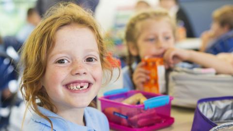 Girl at primary school