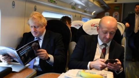 Boris Johnson and Lee Cain