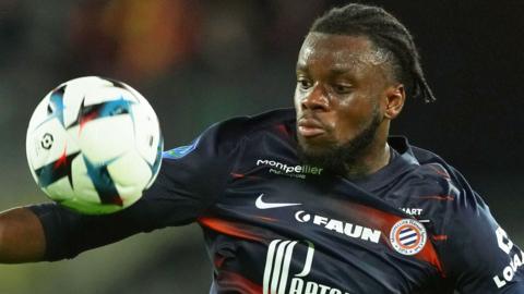 Stephy Mavididi playing for Montpellier