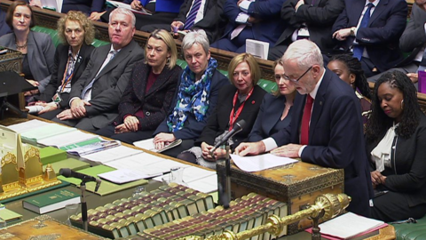 Jeremy Corbyn at Prime Minister's Questions