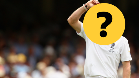 A former England all-rounder who has their face hidden