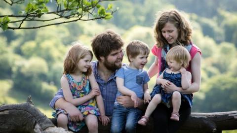 Zoe Powell and family