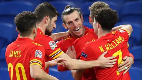 Wales celebrate