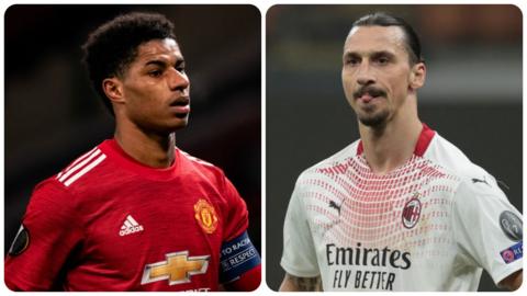 Marcus Rashford and Zlatan Ibrahimovic