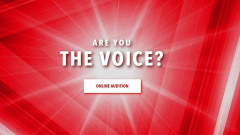 Screenshot of the website for the Singapore and Malaysia version of The Voice