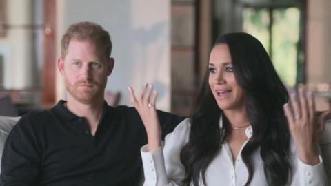 Harry and Meghan talk in their documentary