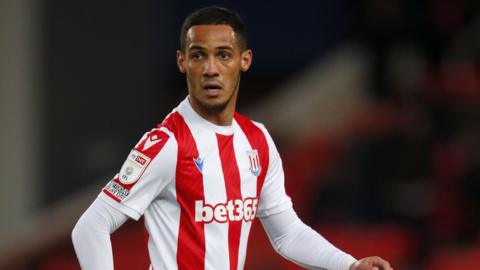 Tom Ince playing for Stoke City