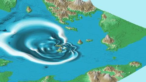 Tsunami simulation