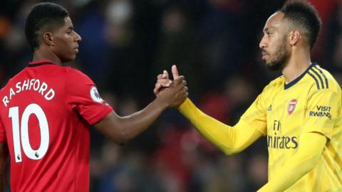 Marcus Rashford and Pierre-Emerick Aubameyang