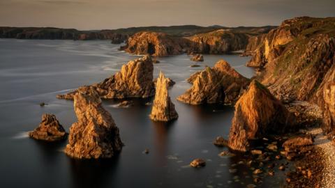 Sea stacks at Mangersta