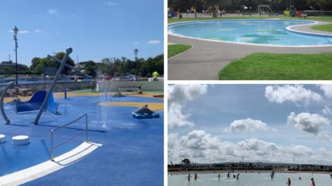 images of the three pools
