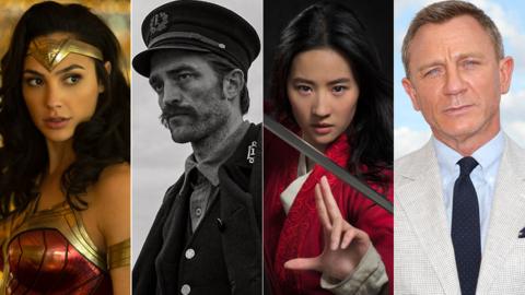 Gal Gadot as Wonder Woman, Robert Pattinson in The Lighthouse, Yifei Liu in Mulan and Daniel Craig