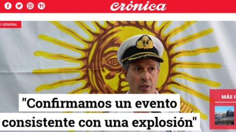 How the Cronica newspaper reported the story