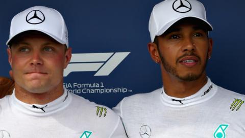 Bottas and Hamilton