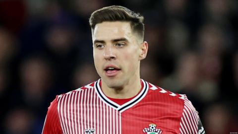 Jan Bednarek in action for Southampton