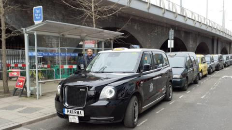 Taxi rank at Nottingham station