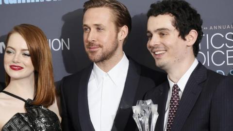 Emma Stone, Ryan Gosling and Damien Chazelle