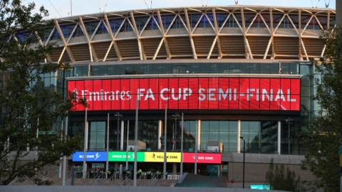 Wembley Stadium.