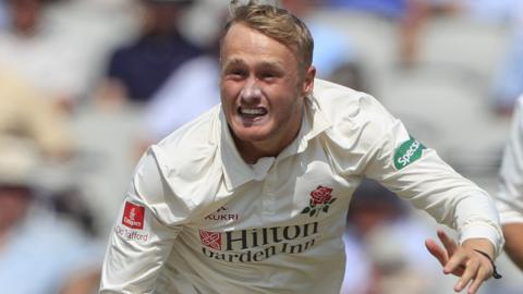 Matt Parkinson in action for Lancashire