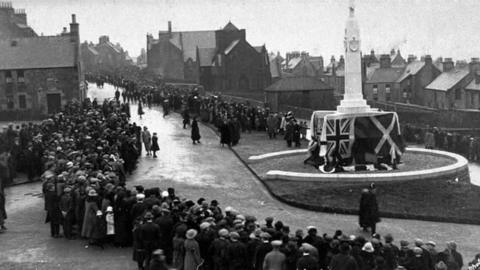 War Memorial in Lerwick, 1924