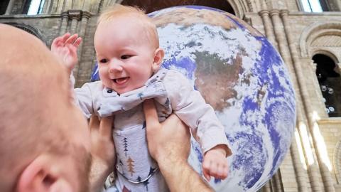 Peterborough Cathedral Earth exhibition