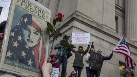 Travel ban protest