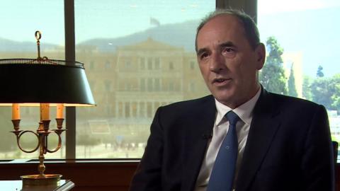 Greek Economy Minister Giorgos Stathakis