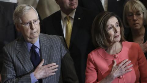 Mitch McConnell and Nancy Pelosi