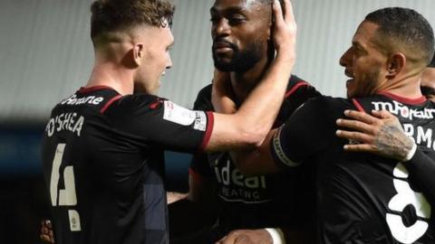 Dara O'Shea helped celebrate Semi Ajayi's late winner at Peterborough in August