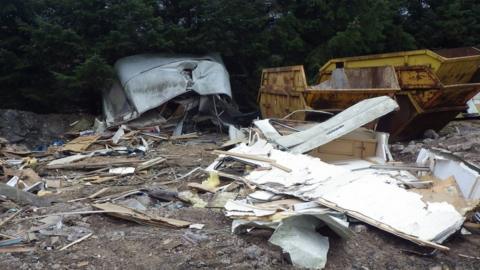 Clarghyll Colliery dumping ground