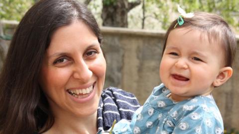 Nazanin Zaghari-Ratcliffe and her daughter