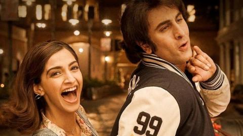 Poster of the film with Ranbir Kapoor and Sonam Kapoor