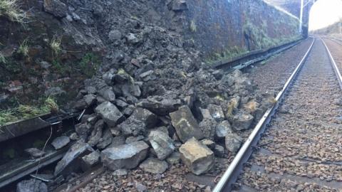 Landslip at Winchburgh