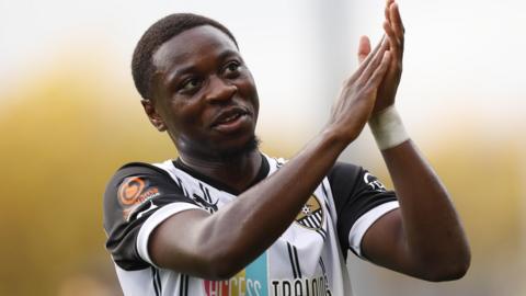 Aaron Nemane in action for Notts County