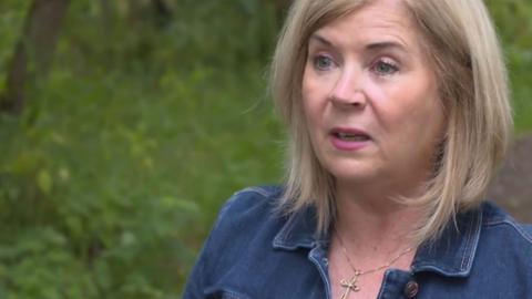 Woman describes moment killer on home release attacked her